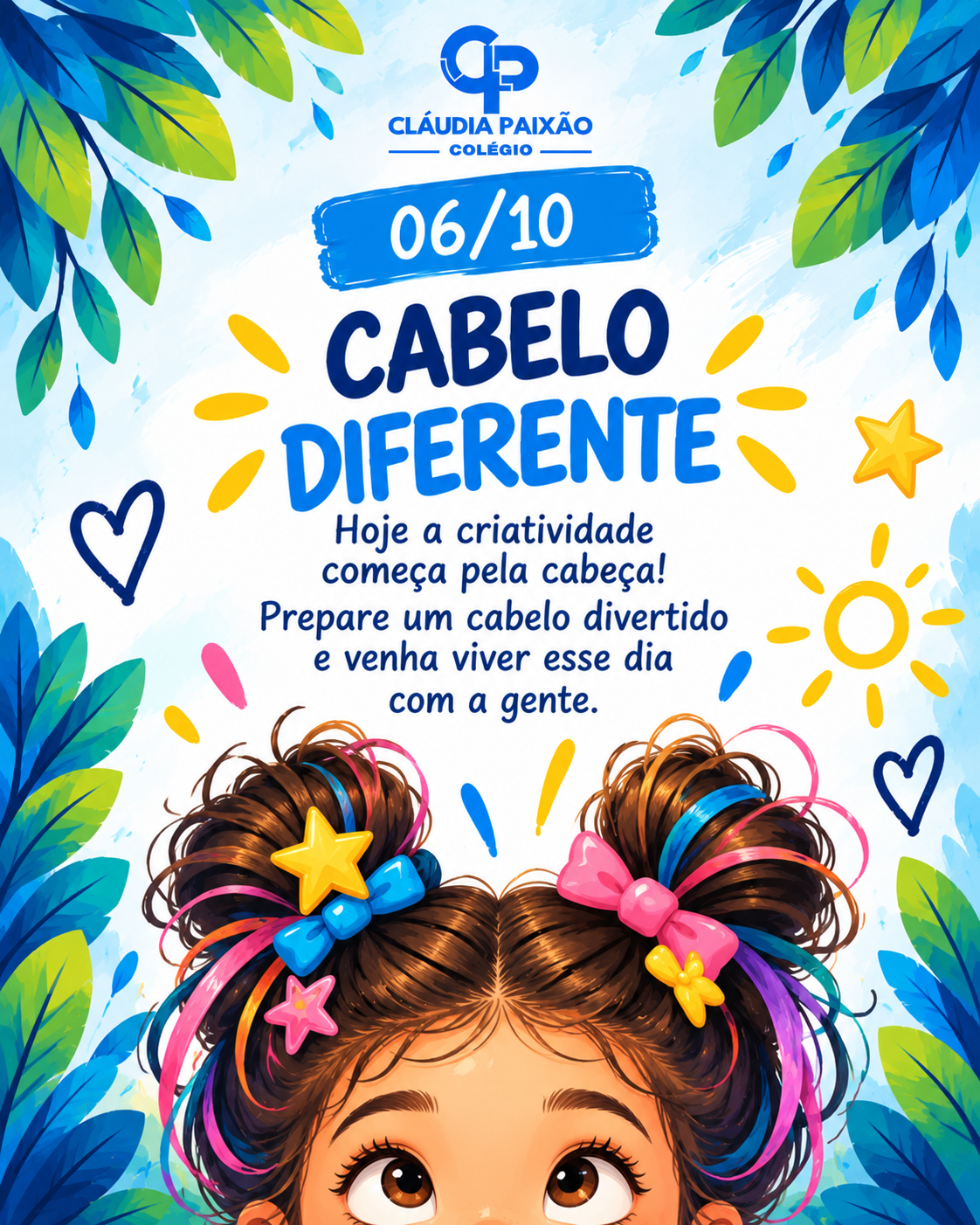 Arte da programação de 06/10: Cabelo Diferente